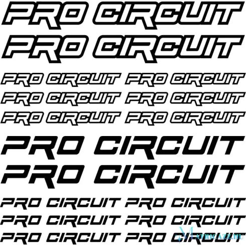Pro Circuit "1" szponzor matrica szett