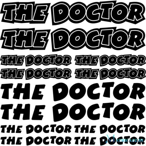 The Doctor szponzor matrica szett