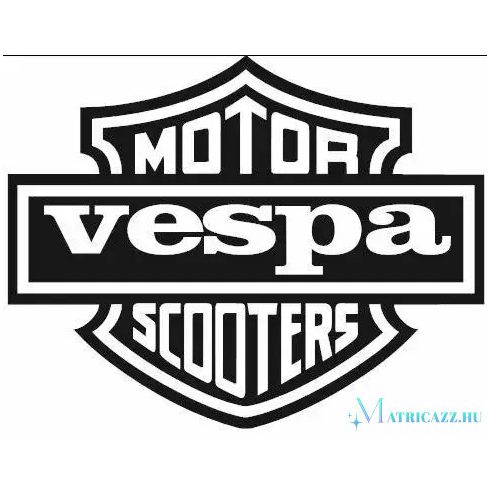 Vespa Harley stílusú matrica