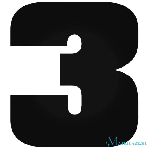 3-as szám "1" matrica