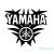 Yamaha logó és felirat matrica