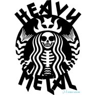 Heavy Metal Starbucks matrica