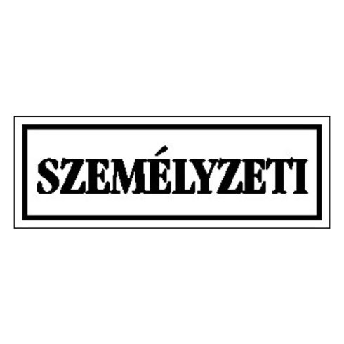 SZEMÉLYZETI MATRICA 14x5 cm