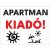 Apartman kiadó műanyag tábla