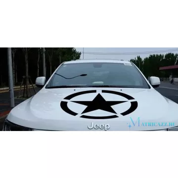 Katonai csillag 1 motorháztető matrica 