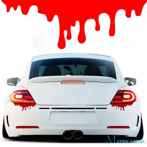 Vérző autó tuning matrica