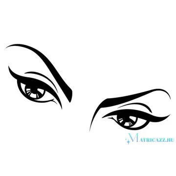 Csábos szemek tuningmatrica
