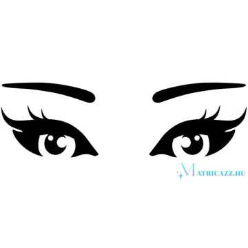 Ijedt szempár tuningmatrica